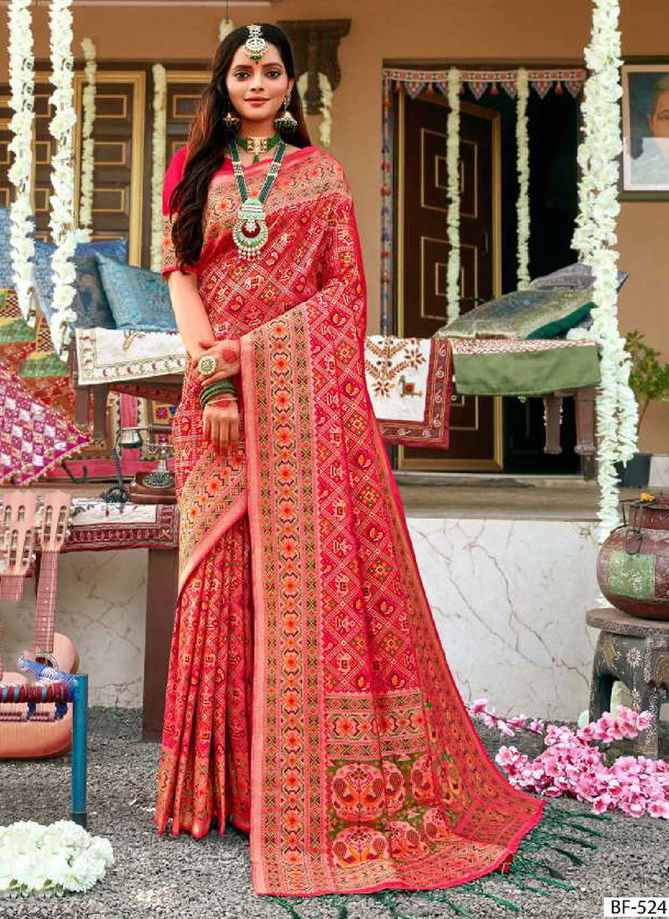 B FINE PATOLA Stylish Latest Fancy Designer Party And Wedding Wear Heavy Silk Saree Collection